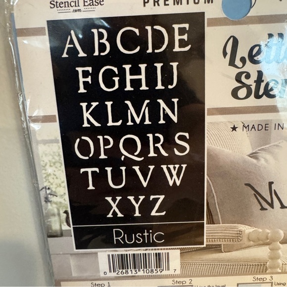 Stencils 6’ Rustic Lettering Stencils - Picture 2 of 4